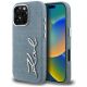 Karl Lagerfeld FW Jeans Signature Logo iPhone 16 Pro Case - Blue