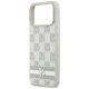 6. DKNY Checkered with Printed Stripes Case for iPhone 17 Pro Max - Beige