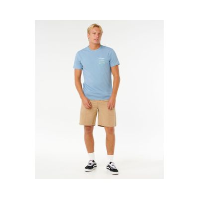 3. Men's RIP CURL Vaporcool Search 3 Stacks Tee Blue