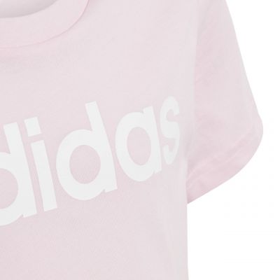3. Essentials Linear Logo Cotton Slim Fit Tee Jr IC3152