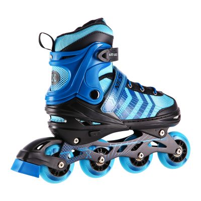 4. NH18192A 4in1 BLACK-BLUE SIZE L(39-43) ROLLER SKATES WITH HOCKEY SLEEVE NILS EXTREME