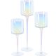 2. GLASS CANDLESTICK MIRROR EFFECT 25, 30, 35CM