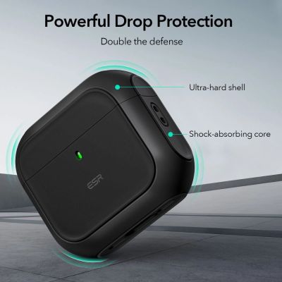 4. ESR Orbit Halolock MagSafe case for Apple AirPods 4 - black