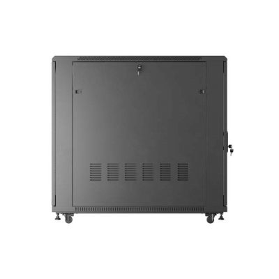 5. 19" 22U 800x1200 black Lanberg floor-standing rack cabinet with perforated doors (flat pack)