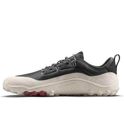 9. Vivobarefoot TRACKER LEATHER AT LOW MENS OBSIDIAN/WHITE men's shoes (309534-04)