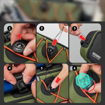 6. Rockbros TL003 ROAD TO SKY 2L Frame Bag Waterproof - Green