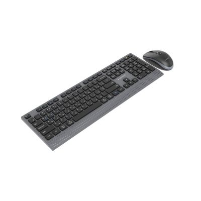 6. GEMBIRD WIRELESS KEYBOARD + MOUSE DUAL MODE SET, 2.4 GHZ + BT, SLIM, RU LAYOUT, BLACK