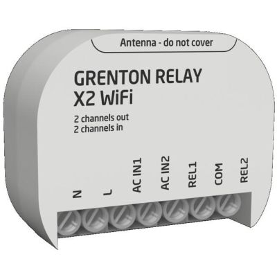 2. Grenton relay output module (2 outputs) / flush-mounted / Wi-Fi