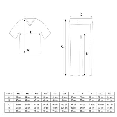 7. TOP TEN GRAPHIC kickboxing suit, black and white, XS (150 cm)