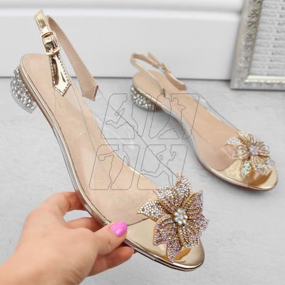 6. Transparent S.Barski W OLI248C gold sandals