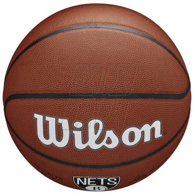 4. Wilson Team Alliance Brooklyn Nets Ball WTB3100XBBRO basketball