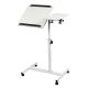 4. MACLEAN MOBILE DESK/LAPTOP STAND, WHITE, HEIGHT ADJUSTMENT 59-89CM, MAX. 30KG MC-121 W