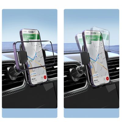 9. Wozinsky WEDZ-3Y8S clamp car holder with 15W inductive charger for phone on the air vent - black