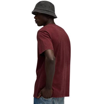 9. Puma Ess Elevated Relaxed Wash Tee Burgundy 688048 96