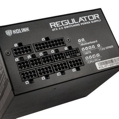 6. Kolink Regulator 80 PLUS Gold Power Supply, ATX 3.0, PCIe 5.0, Modular - 750 W