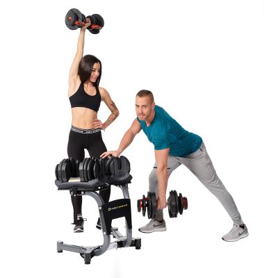 18. SR80 ADJUSTABLE DUMBBELL SET (2 PCS) + STR10 PRO HMS RACK