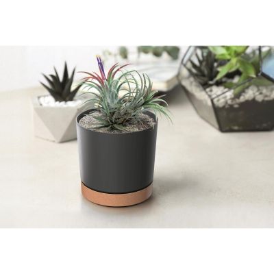 6. TUBO PM ANTHRACITE FLOWER POT 18CM