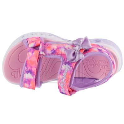 3. Skechers S-Lights: Flutter Hearts Sandal - Blurry Love 303110L-PKLV Pink 29