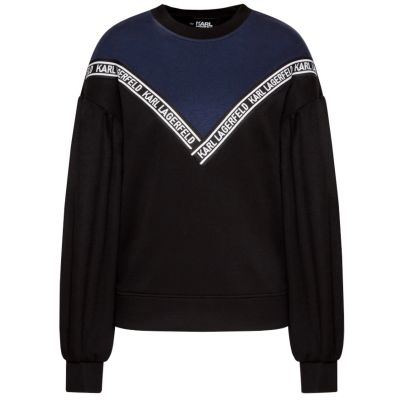5. KARL LAGERFELD WOMEN'S SWEATSHIRT BI-COLOUR LOGO