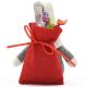 12. DECORATIVE SANTA CLAUS WITH GIFT BAG 15CM RED