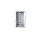 Wall-mounted network cabinet 19" 15U rack 600x600, glass door, gray, divided, assembled, 60kg