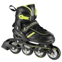 NILS EXTREME NH18191 2IN1 ROLLER SKATES BLACK-LIME SIZE M (34-38) WITH REPLACEABLE HOCKEY BLADE