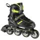 NILS EXTREME NH18191 2IN1 ROLLER SKATES BLACK-LIME SIZE M (34-38) WITH REPLACEABLE HOCKEY BLADE