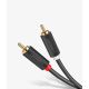 16. Ugreen AV104 10518 audio cable 2RCA (male) / 2RCA (male) 2m - gray