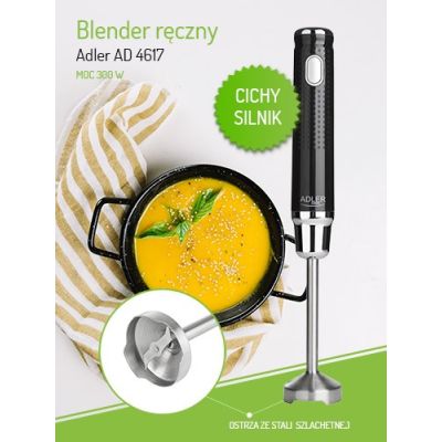 5. Adler AD 4617 Hand Blender (300W; black)