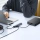 9. Baseus UltraJoy Series USB-A/USB-C hub 4xUSB-A 3.1 1xUSB-C 5V - gray