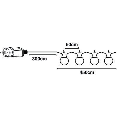 14. GARDEN GARLAND PARTY LIGHT 10LED 7.5M
