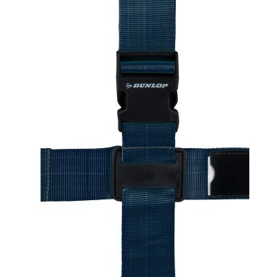 11. UNIVERSAL LUGGAGE SECURITY BELT 230x5CM SET OF 2 DUNLOP NAVY BLUE