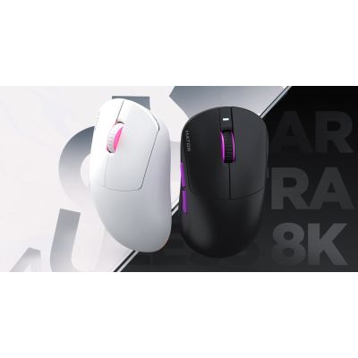 13. HATOR Quasar 3 Ultra 8K Wireless Gaming Mouse Ambidextrous RF Wireless + Bluetooth + USB Type-A Optical 30000 DPI