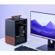 24. Jonsbo T6 Case, Mini-Tower, Mini-ITX, Tempered Glass, Wood - Black