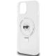6. Karl Lagerfeld KLHMP15SHMRSKHH iPhone 15 6.1" white/white hardcase Ring Stand Karl Head MagSafe