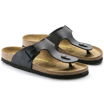 4. Birkenstock Ramses Birko-Flor Black women's flip-flops narrow (44793)