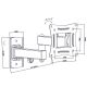 4. BLOW 76-855# TV mount (wall-mounted; 10" - 27"; max. 20kg)