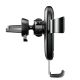 3. Baseus Metal Gravity Wireless Charger Car Mount Phone Bracket Air Vent Holder Qi Charger black (WXYL-B0A)