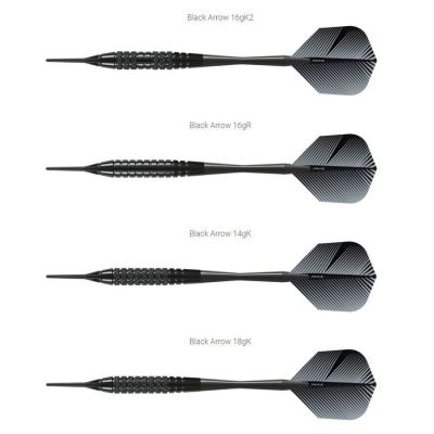 6. Harrows Black Arrow Softip Darts HS-TNK-000013120