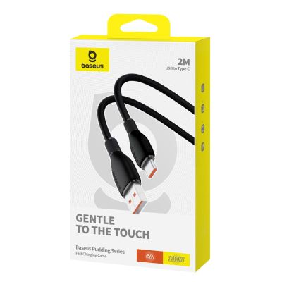 10. Baseus Pudding Series 100W USB-A - USB-C Cable 2m - Black