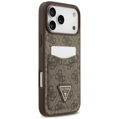 4. Guess 4G nauble Card Triangle Case for iPhone 18 Pro Max / 17 Pro Max – brown