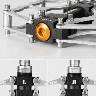 4. Rockbros JT201012LS 2010-12L Aluminum Platform Bicycle Pedals - Silver
