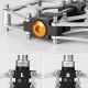 4. Rockbros JT201012LS 2010-12L Aluminum Platform Bicycle Pedals - Silver