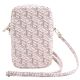 4. Guess Zip GCube Bottom Stripe phone bag - pink