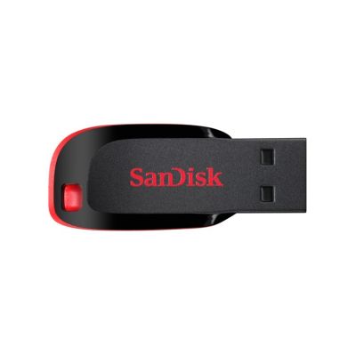 7. SanDisk Cruzer Blade SDCZ50-128G-B35 Flash Drive (128GB; USB 2.0; Black)