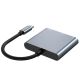 3. HUB Tech-Protect V1 3in1 USB-C - USB-A 3.0 / USB-C PD 100W / HDMI 4K 30Hz - gray