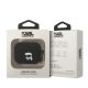 3. Karl Lagerfeld Silicone Karl Head 3D Case for AirPods Pro Cover - Black