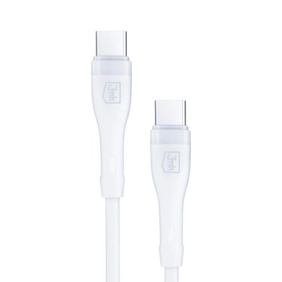 6. 3mk Rayo Charger 20W PD3.0 PPS USB-C Wall Charger + USB-C / USB-C 3A 60W Cable - White