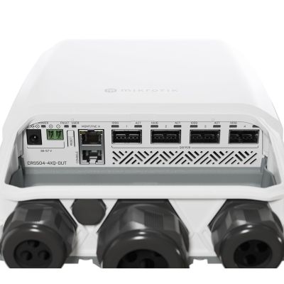 11. Mikrotik CRS504-4XQ-OUT Network Links Managed L3 Fast Ethernet (10/100) PoE Support 1U White