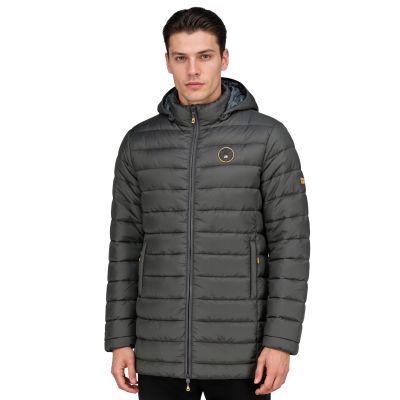 9. Geographical Norway men's jacket AMIGOMAP LONG HOOD DB DGREY MEN 233 DARK GRAY (WZ5086H/GN-GRIS FONCÉ)